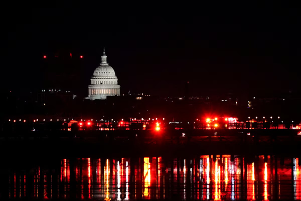 Passenger Jet Collides with Military Black Hawk Near Washington, D.C.